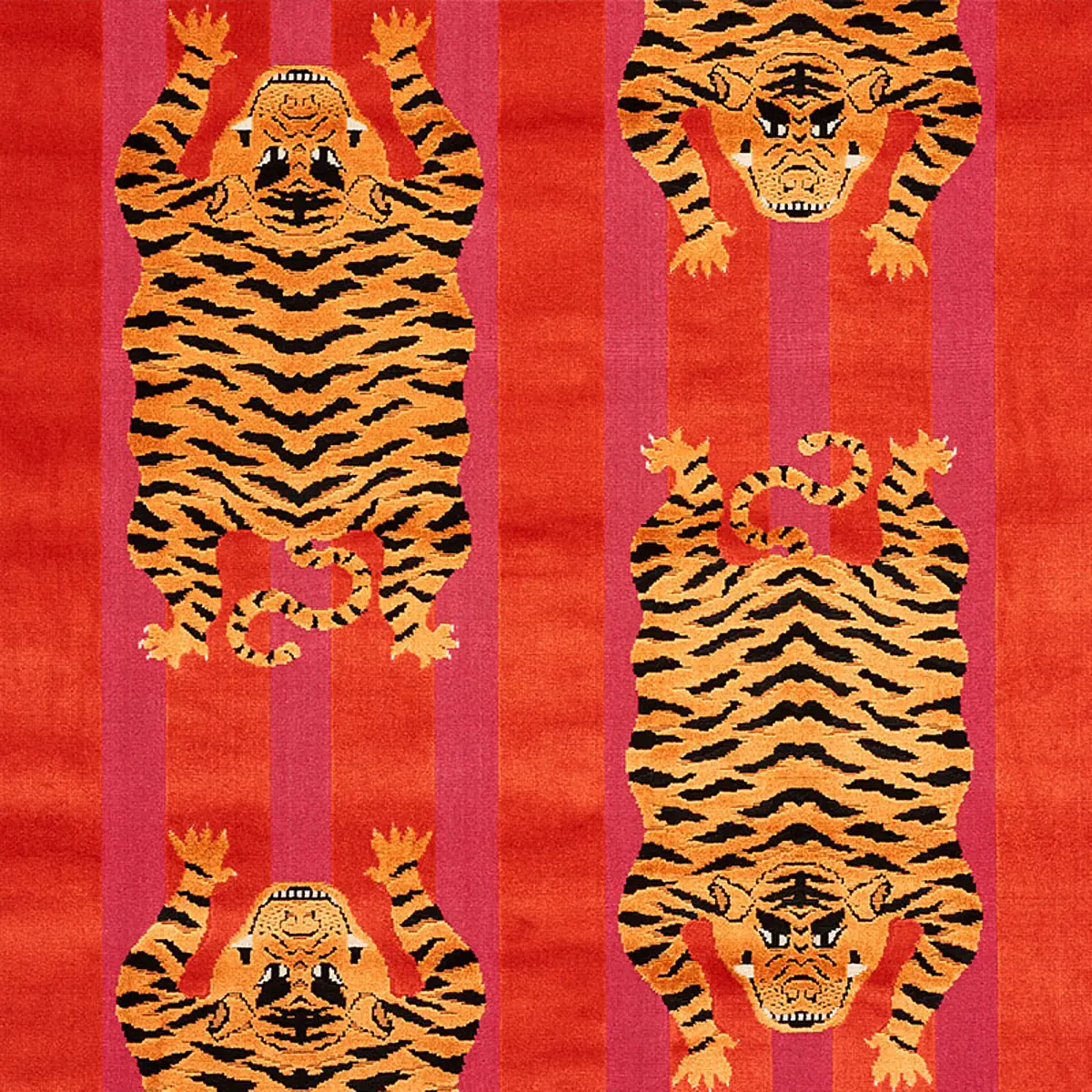 JOKHANG TIGER VELVET_ RED & PINK