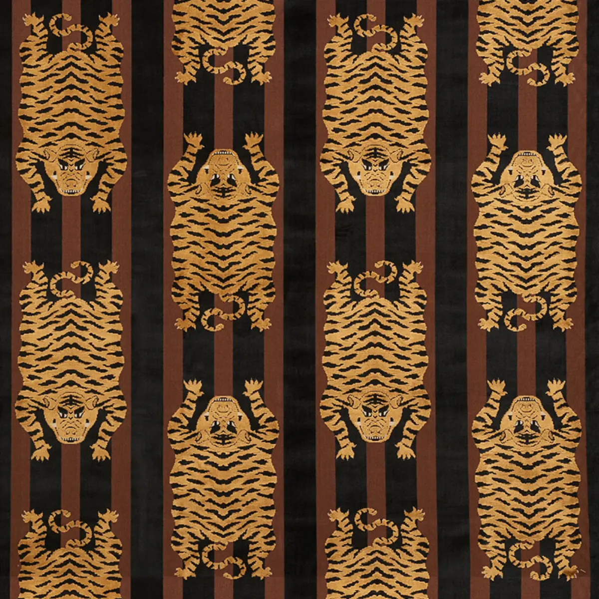 Jokhang Tiger Velvet_ BROWN & BLACK