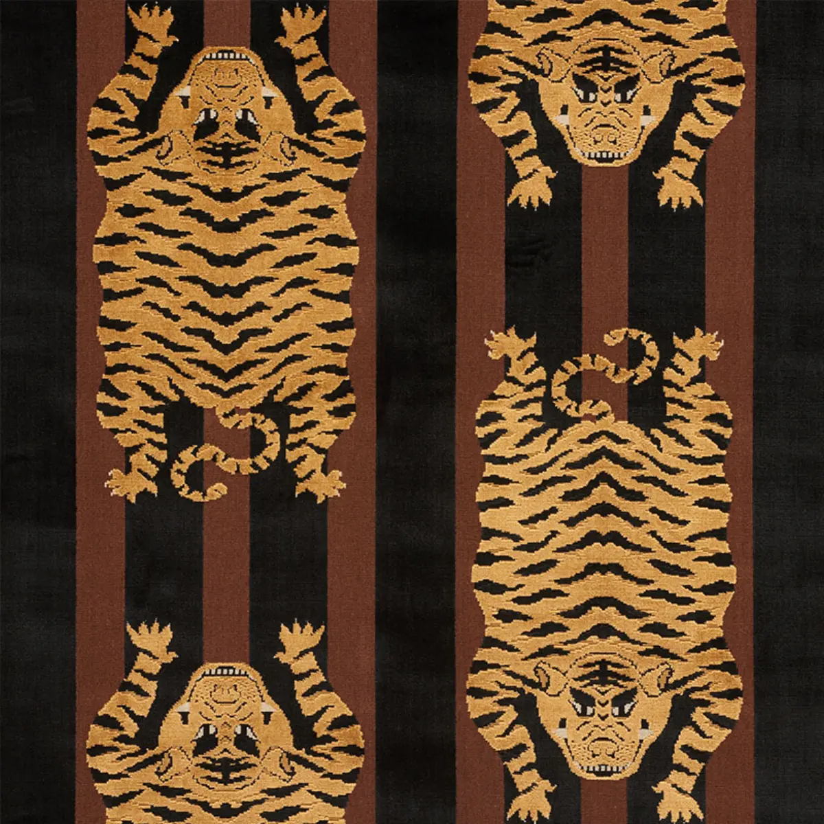 Jokhang Tiger Velvet_ BROWN & BLACK