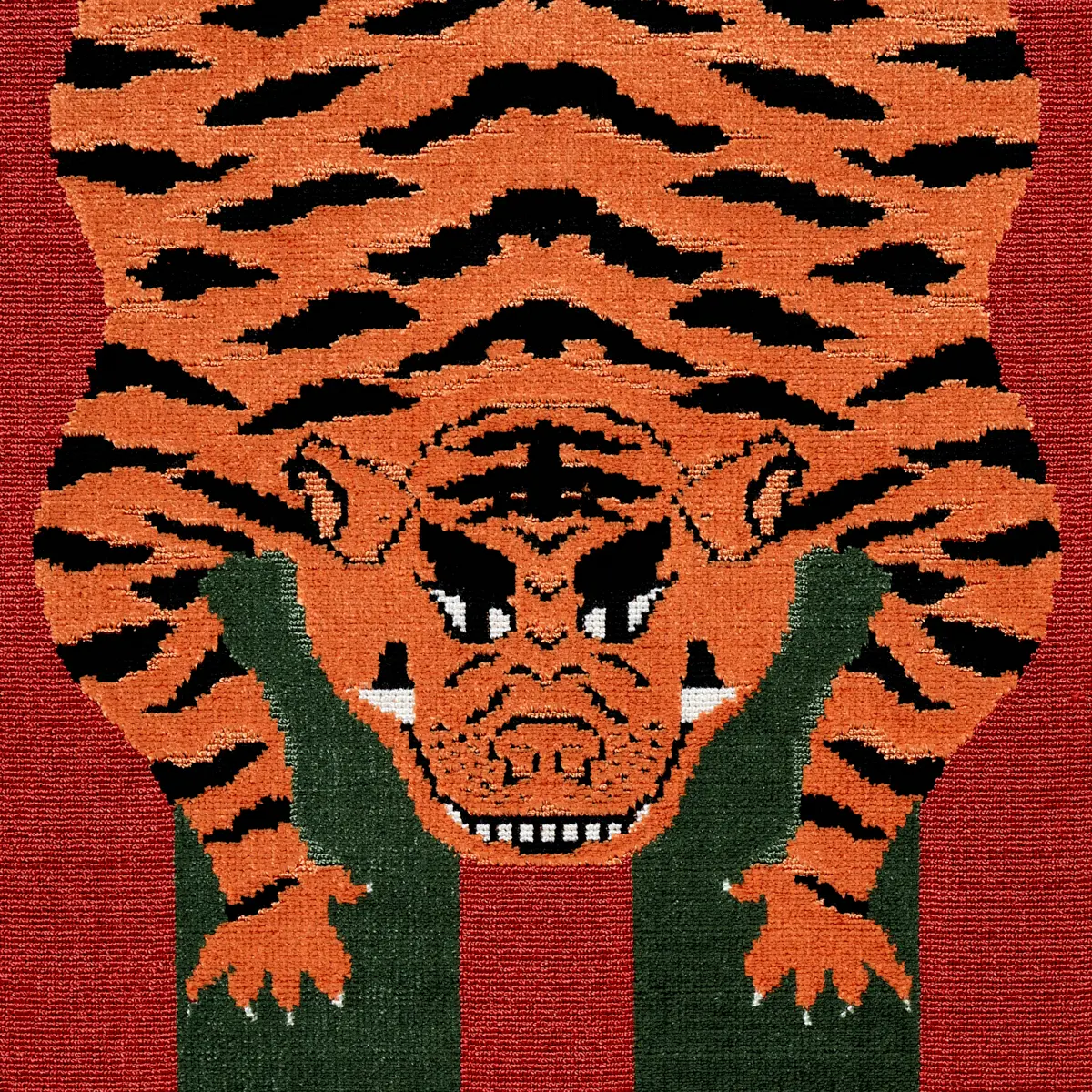 JOKHANG TIGER VELVET_ RED & GREEN