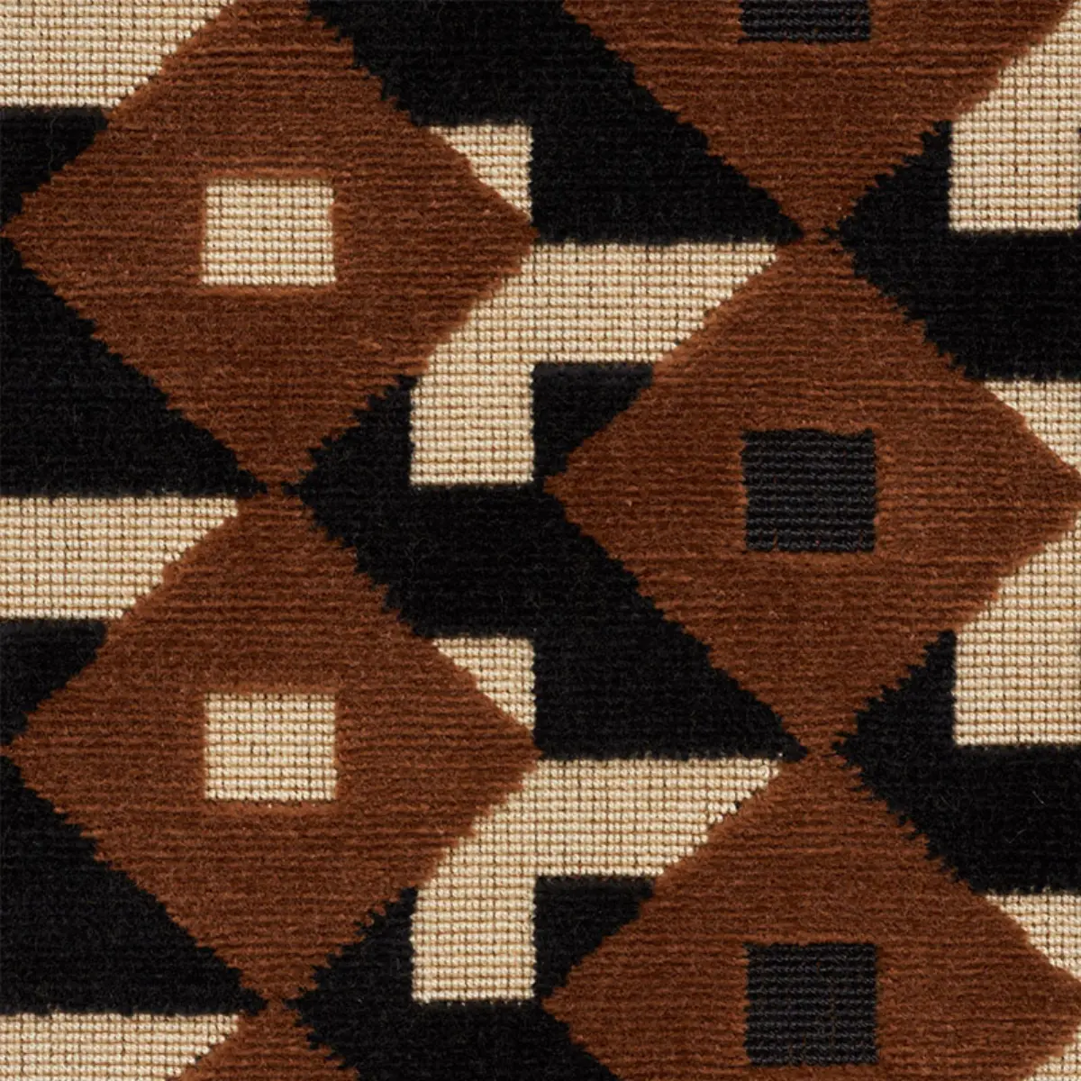 DAZZLE SHIP VELVET_ BROWN & BLACK