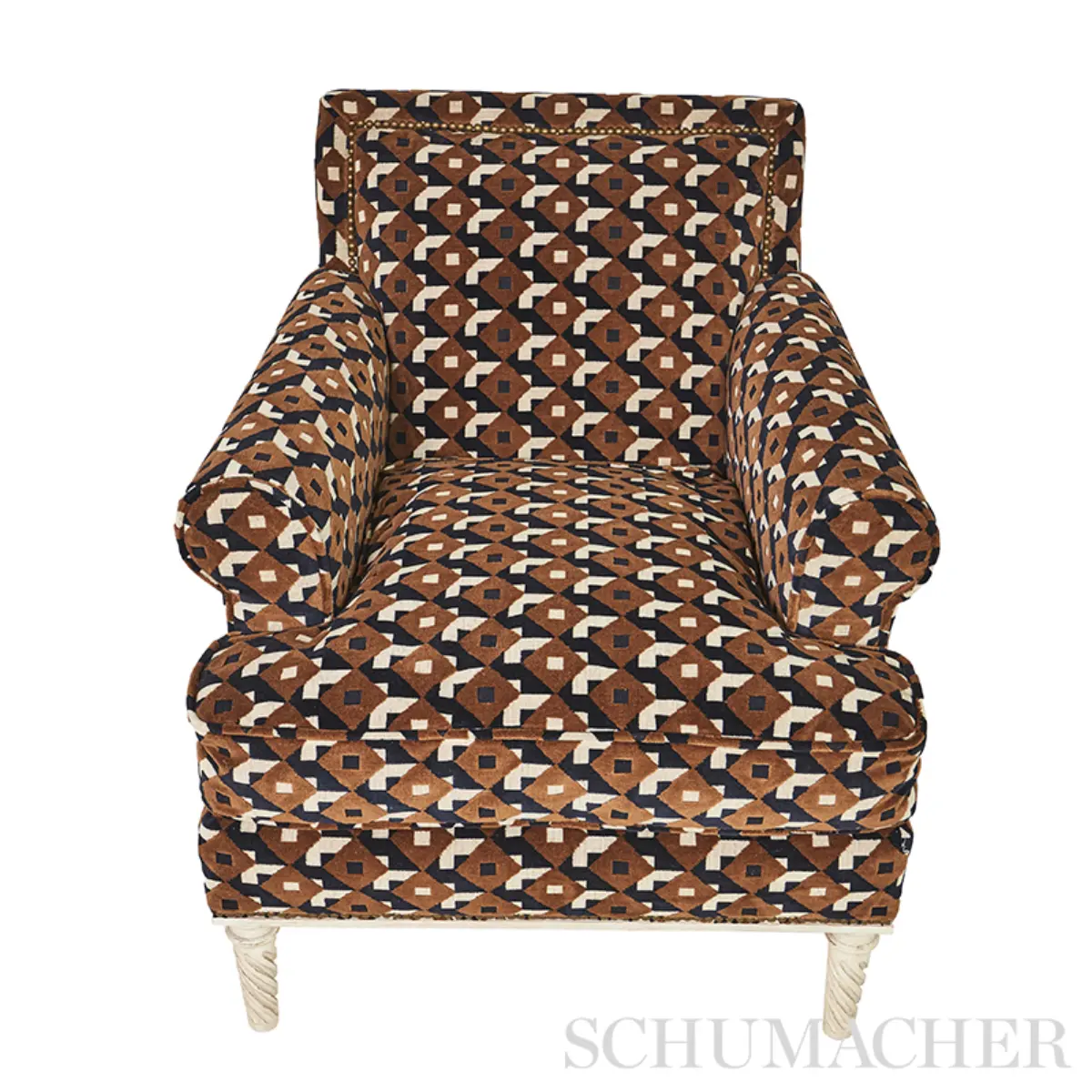 DAZZLE SHIP VELVET_ BROWN & BLACK