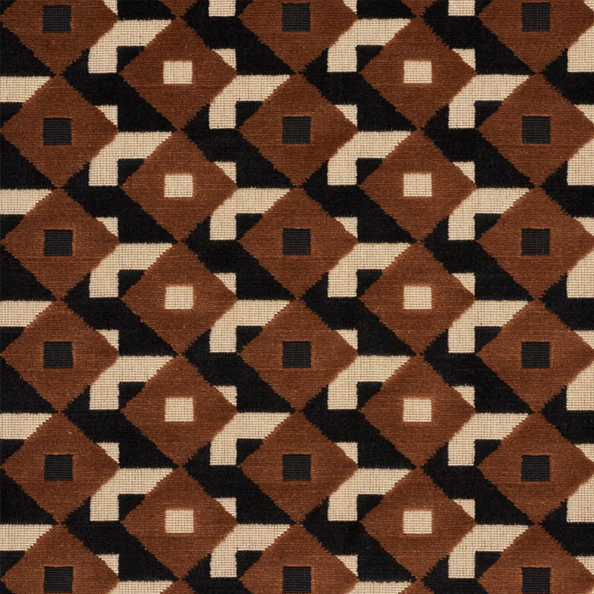 DAZZLE SHIP VELVET_ BROWN & BLACK