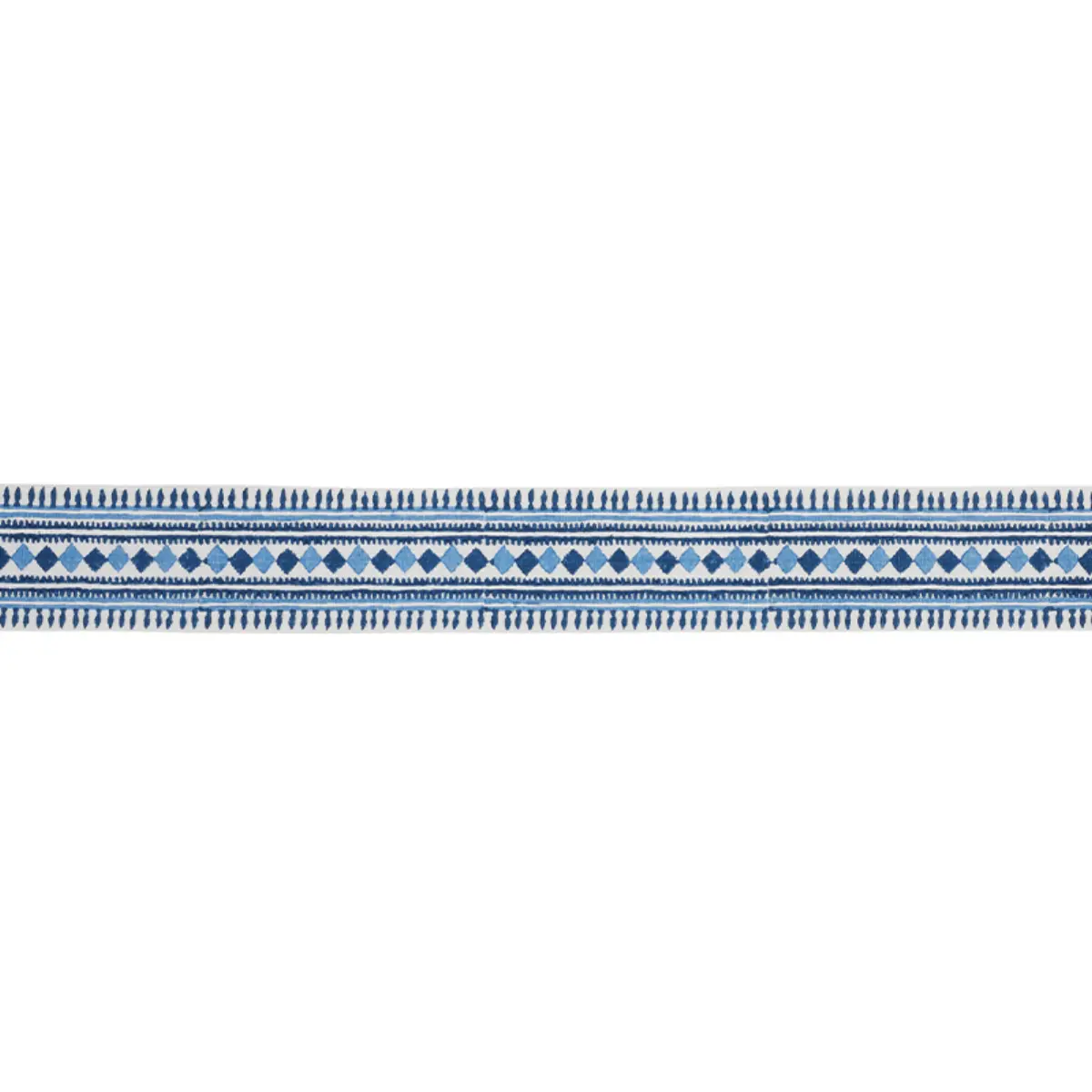 TOULA HAND BLOCKED LINEN TAPE_ BLUES