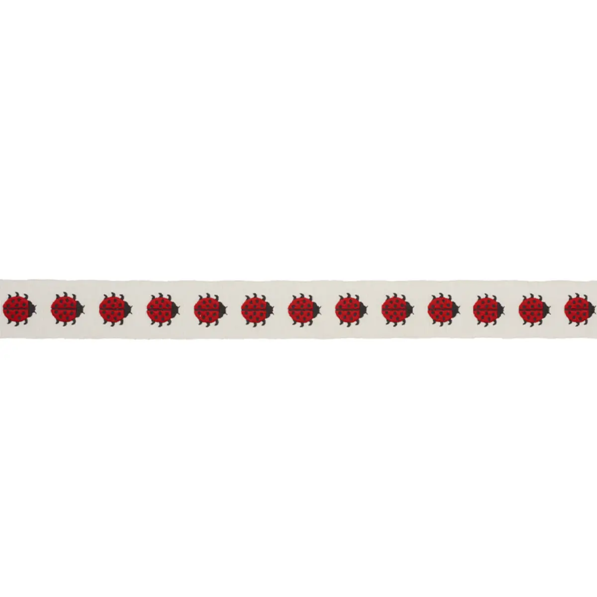 LADYBIRD TAPE_ RED & IVORY