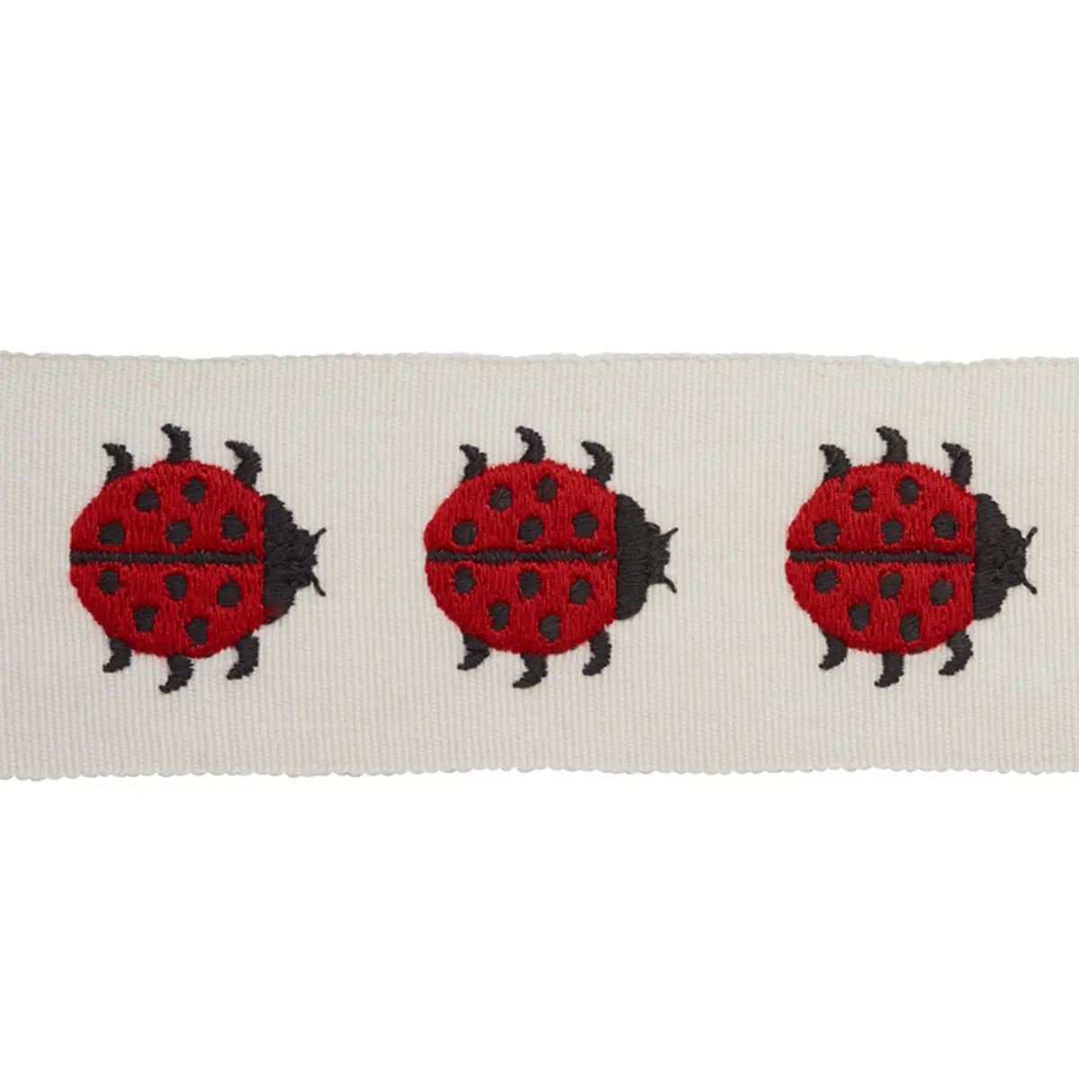 LADYBIRD TAPE_ RED & IVORY