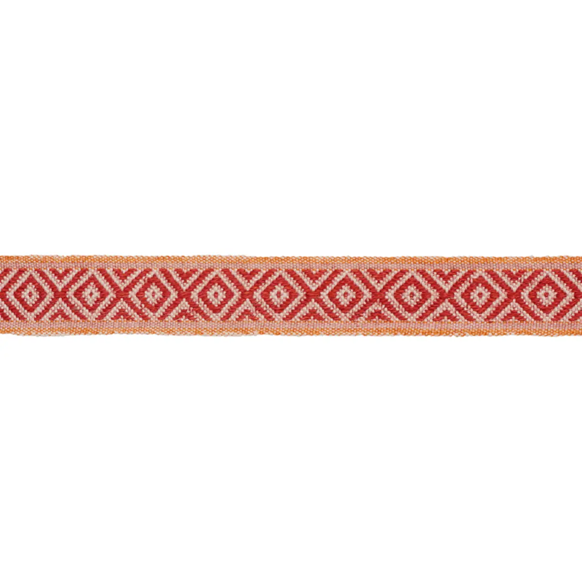 LARSON HANDWOVEN TAPE_ RED & ORANGE
