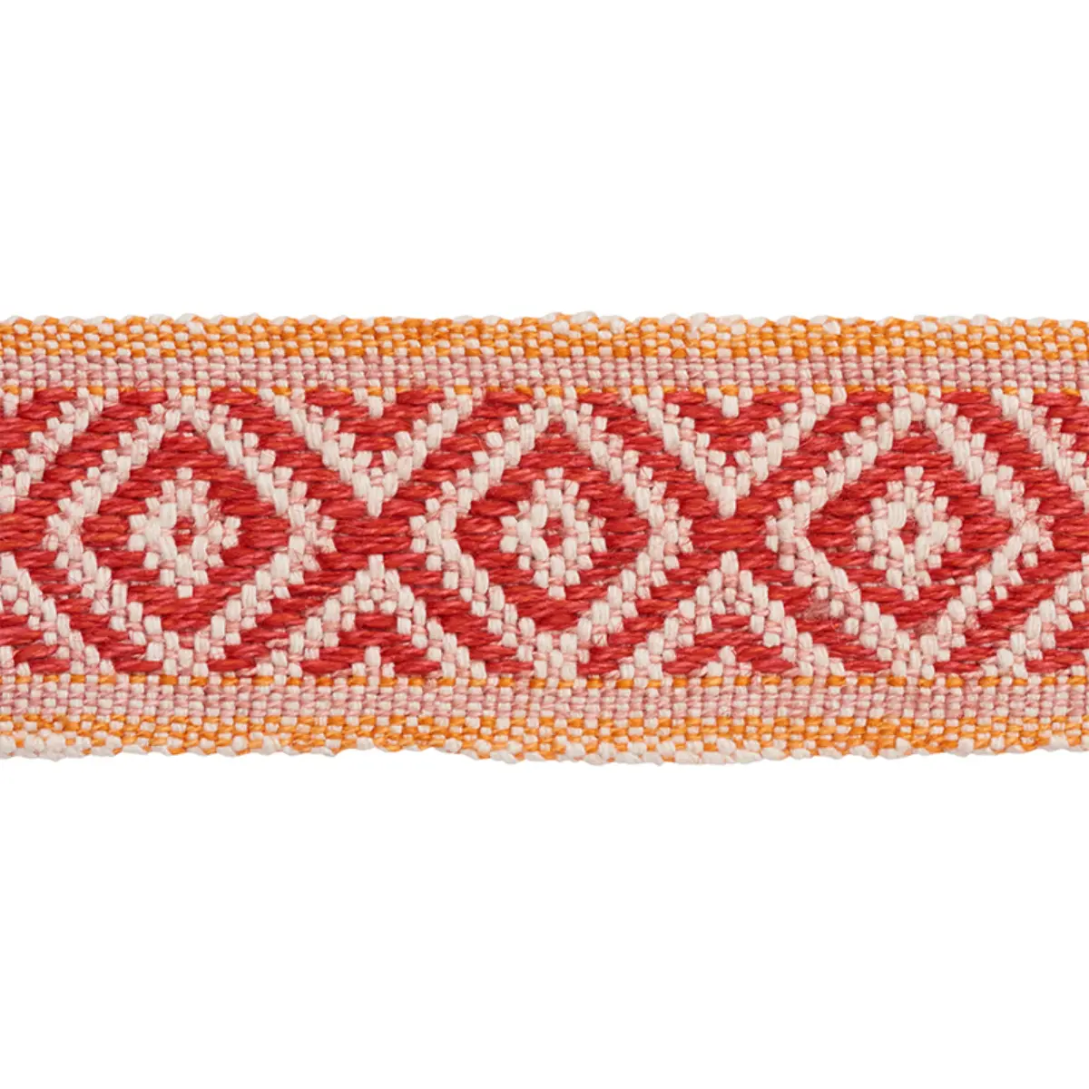 LARSON HANDWOVEN TAPE_ RED & ORANGE