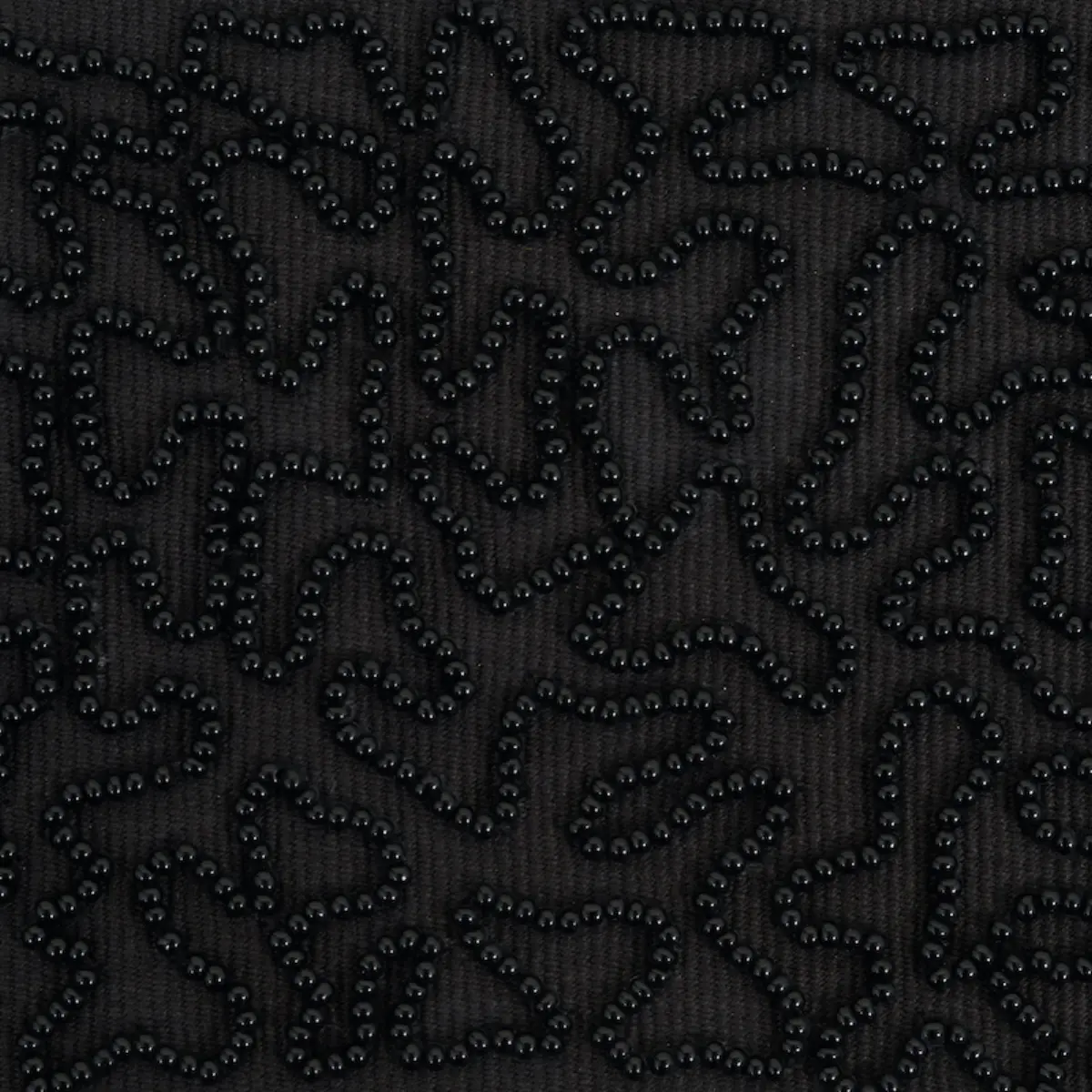 VERMICELLI BEADED TAPE_ BLACK