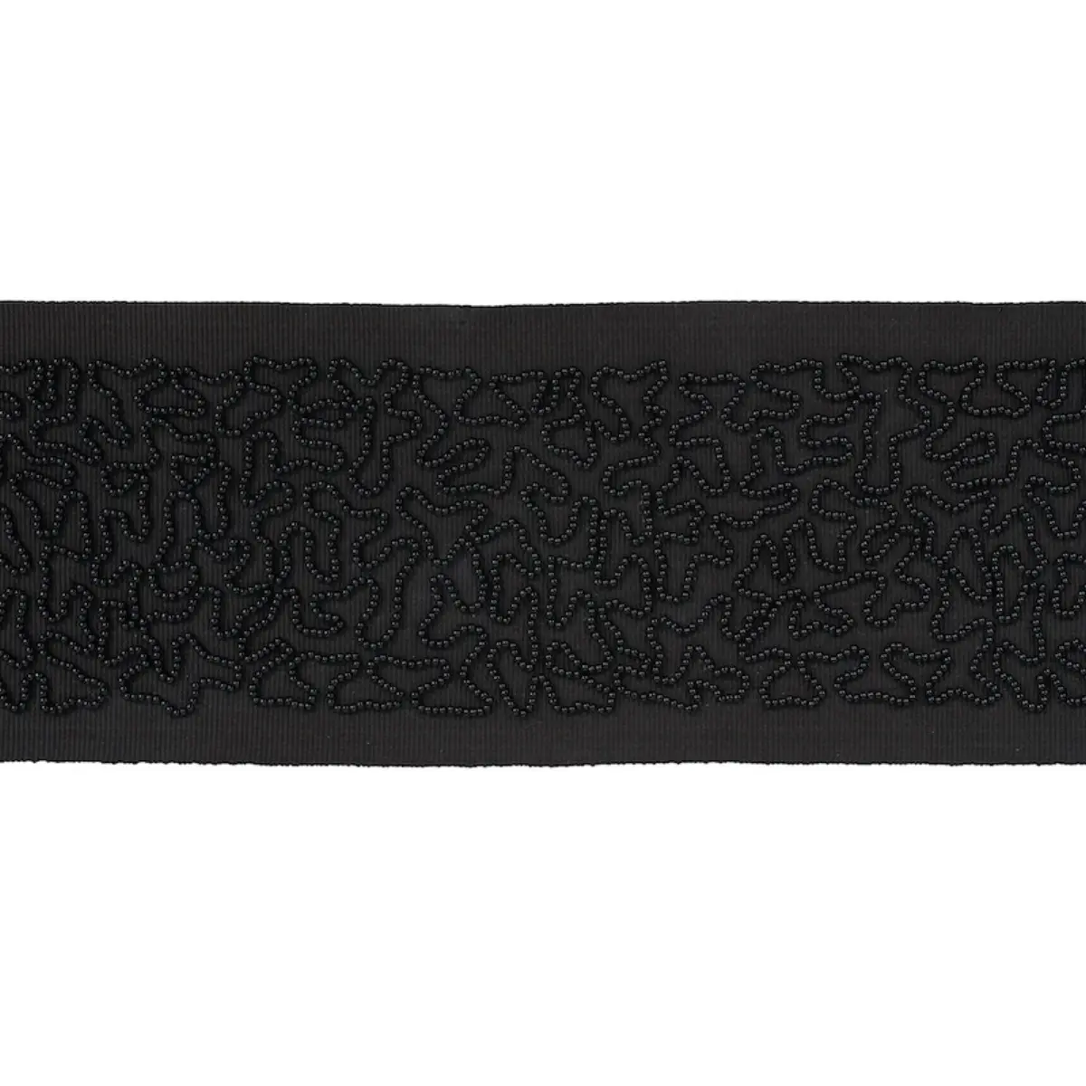 VERMICELLI BEADED TAPE_ BLACK