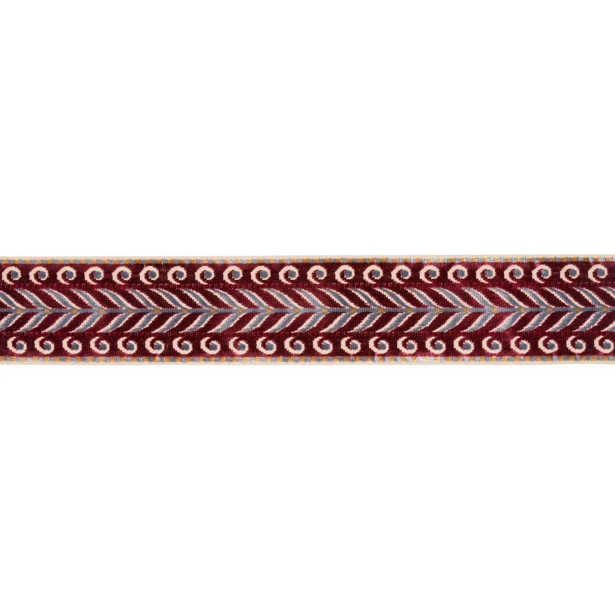 MARION VELVET TAPE_ AUBERGINE