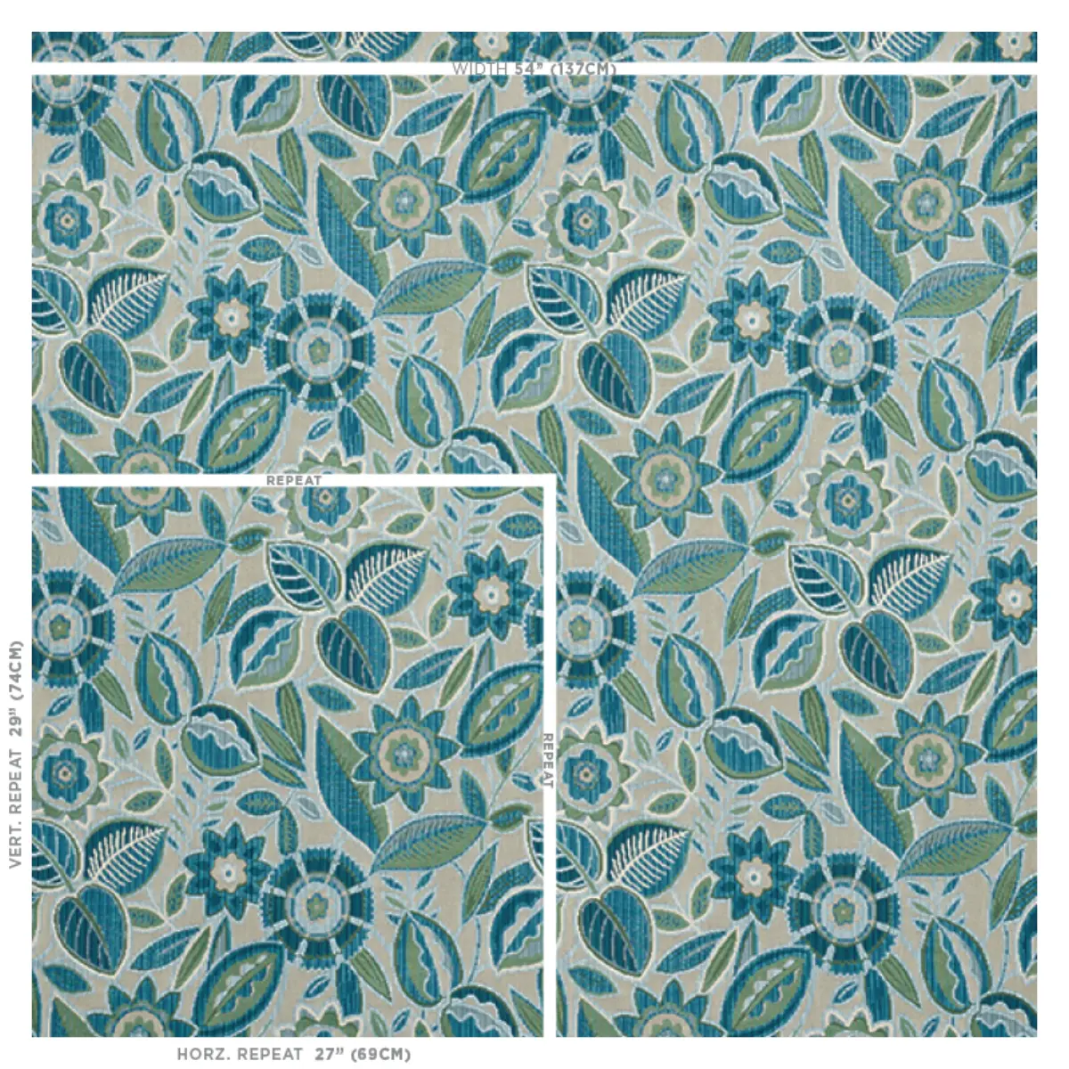 GARLAND VELVET_ PEACOCK