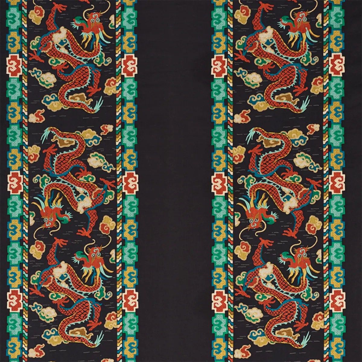 LOTAN DRAGON EMBROIDERY_ BLACK