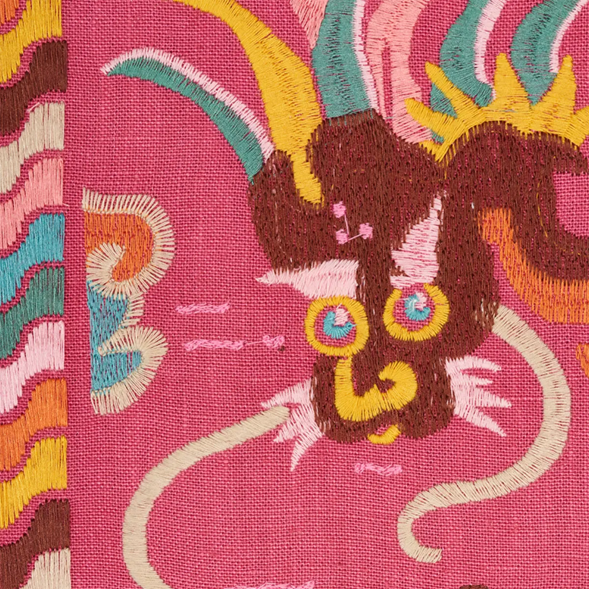 LOTAN DRAGON EMBROIDERY_ PINK