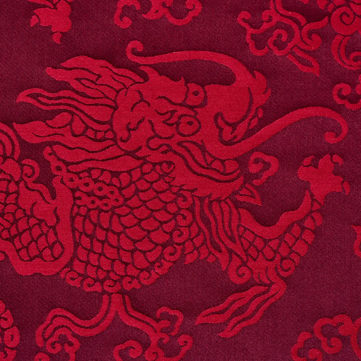 RUAN DRAGON DAMASK_ GARNET