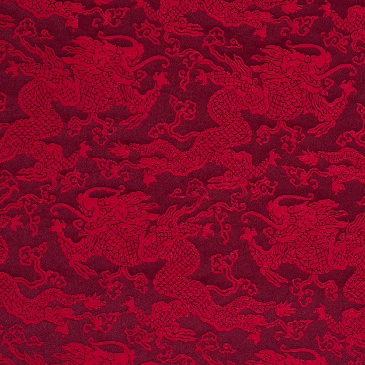 RUAN DRAGON DAMASK_ GARNET