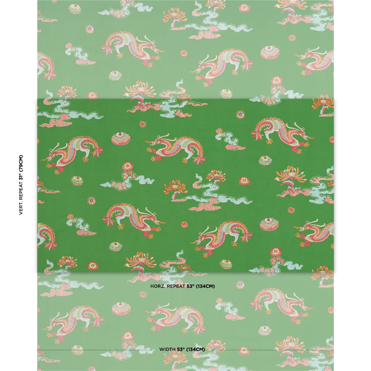 Hanlun Dragon Embroidery_ GREEN