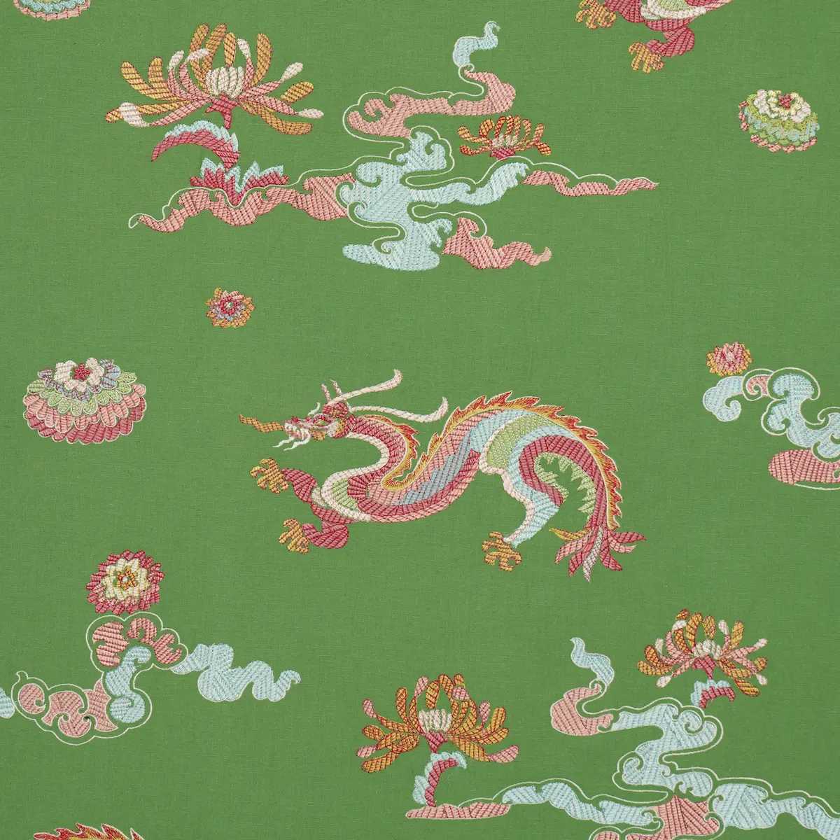 Hanlun Dragon Embroidery_ GREEN