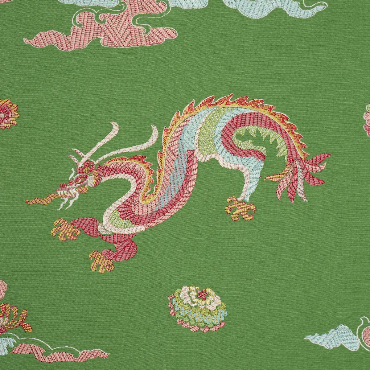 Hanlun Dragon Embroidery_ GREEN