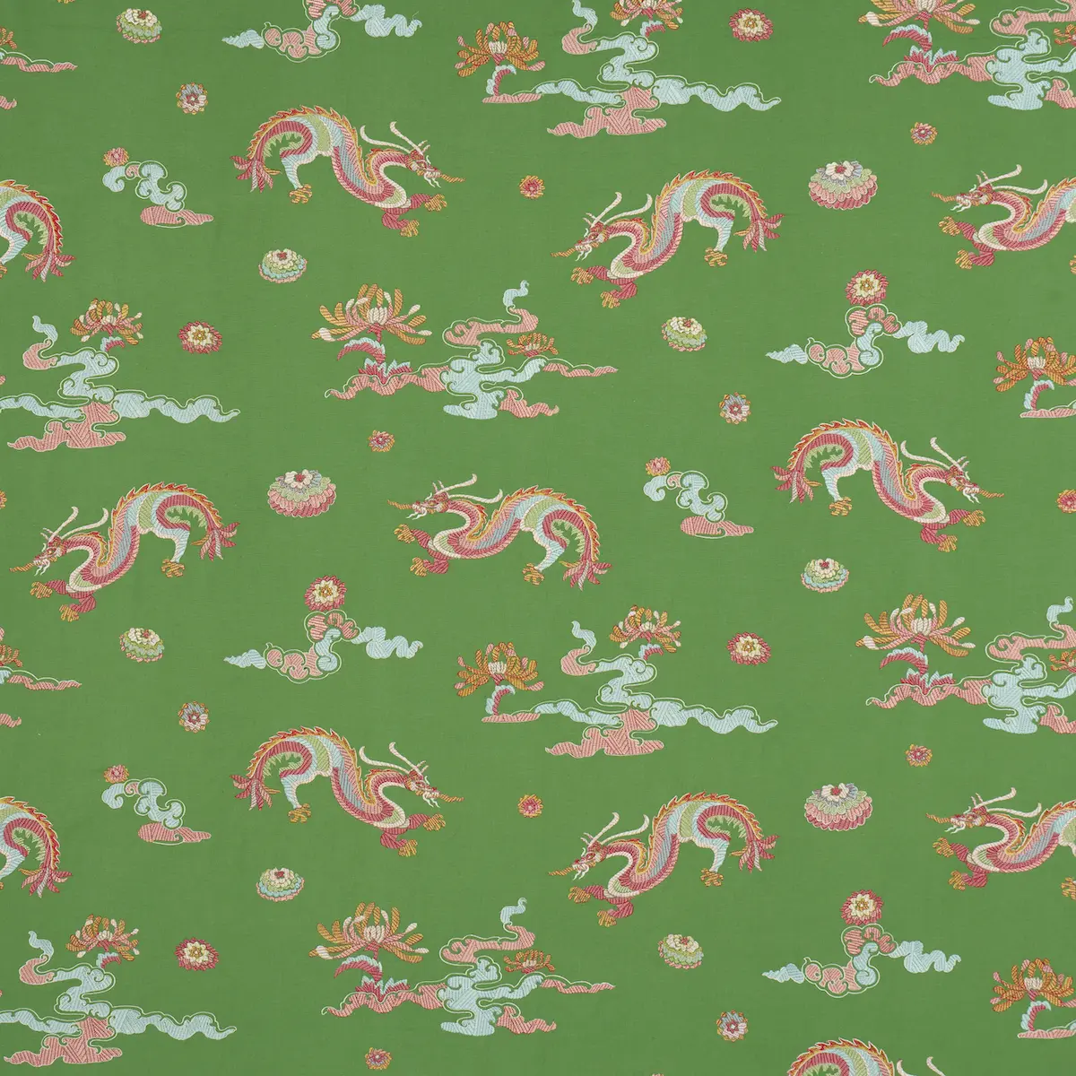 Hanlun Dragon Embroidery_ GREEN