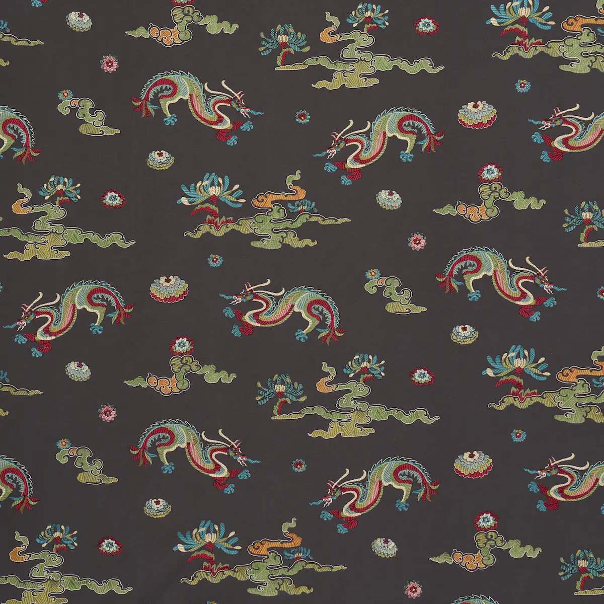 Hanlun Dragon Embroidery_ CHARCOAL