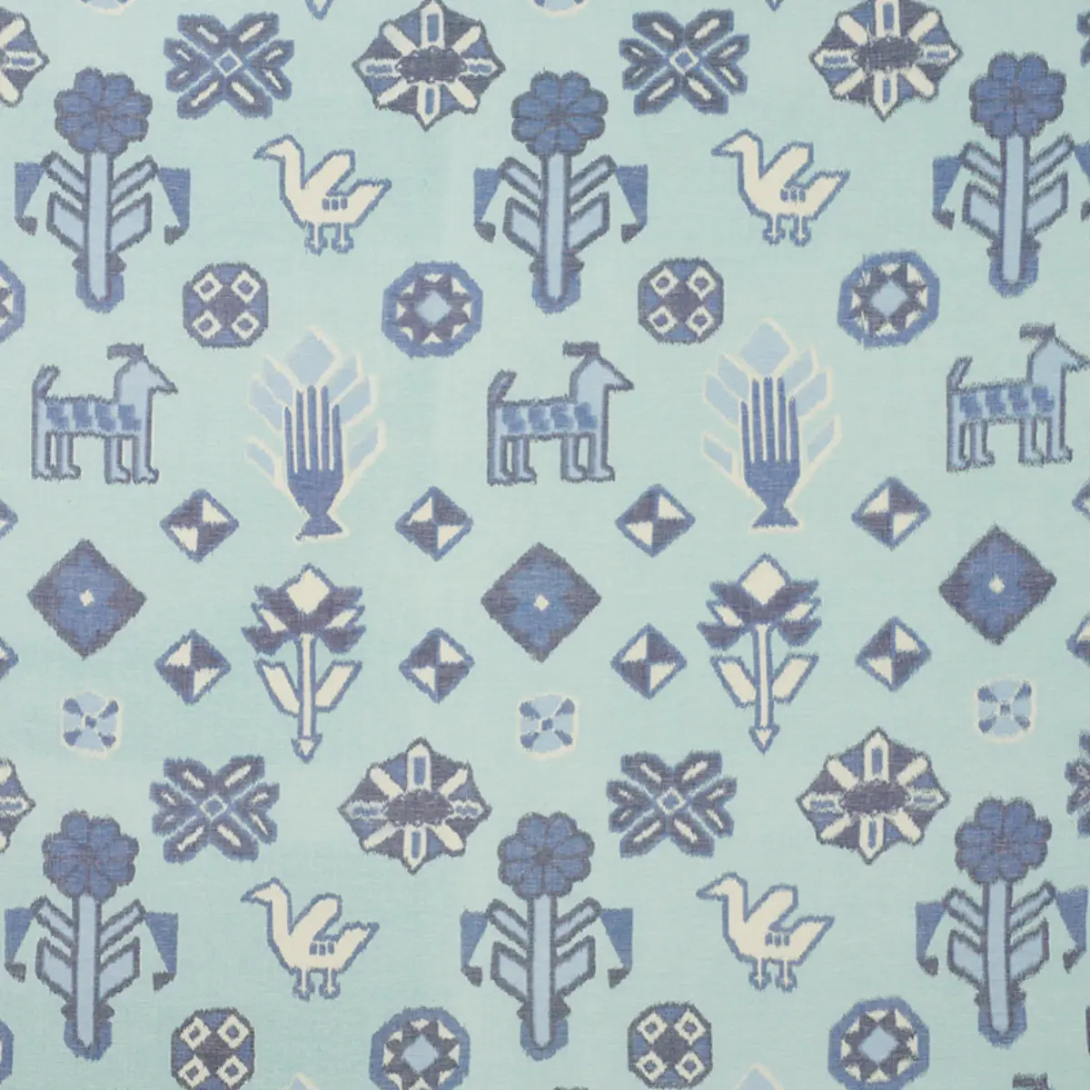 CHUSKA WARP PRINT_ BLUE
