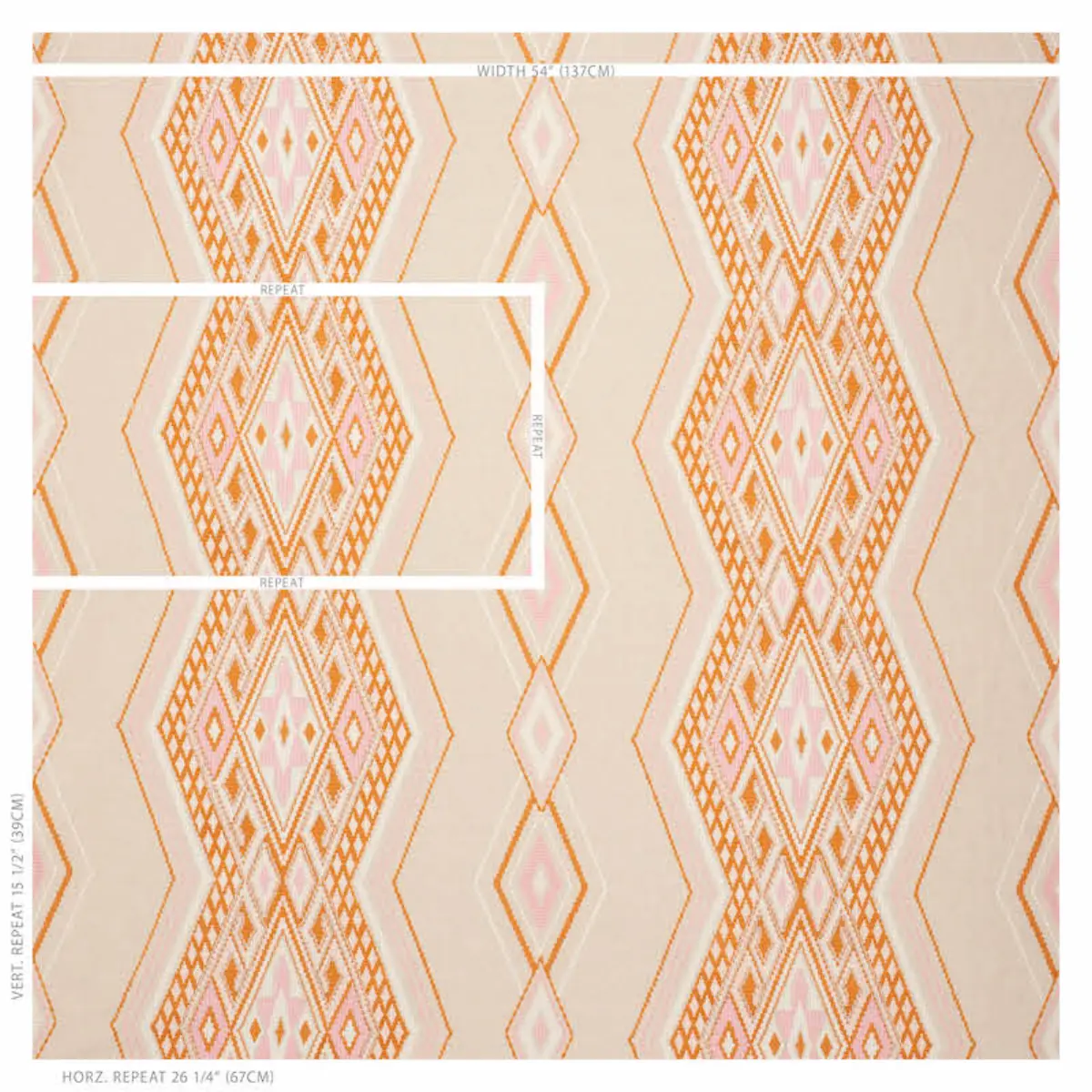 BAYETA EMBROIDERY_ PINK & ORANGE