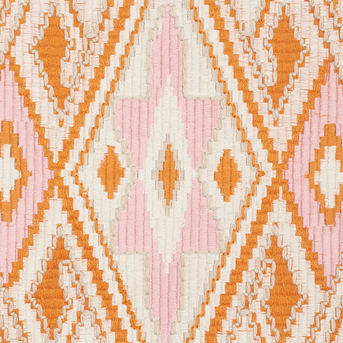 BAYETA EMBROIDERY_ PINK & ORANGE