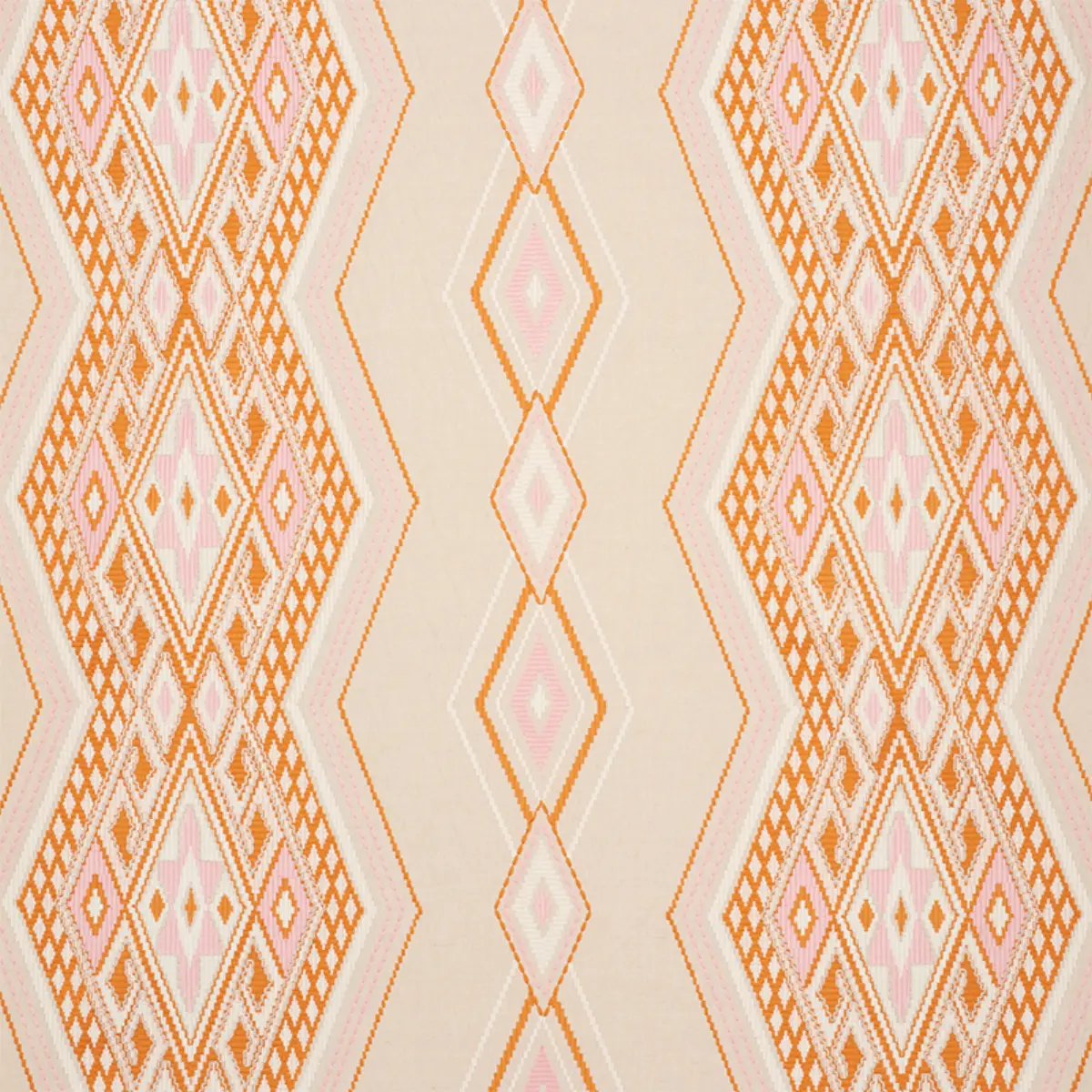 BAYETA EMBROIDERY_ PINK & ORANGE