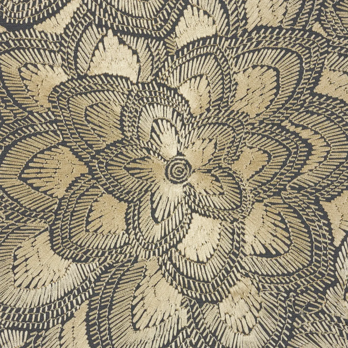 LOTUS EMBROIDERY_ GOLD