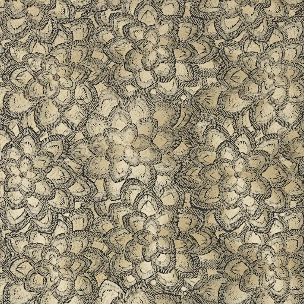LOTUS EMBROIDERY_ GOLD