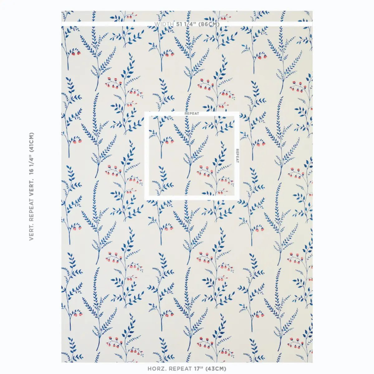 Cynthia Embroidered Print_ BLUE