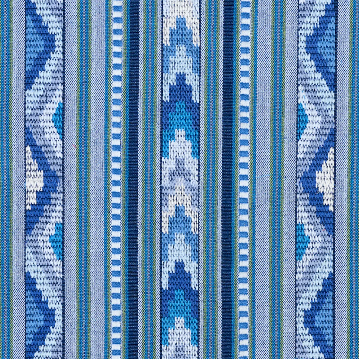 ZARZUELA STRIPE EMBROIDERY_ INDIGO