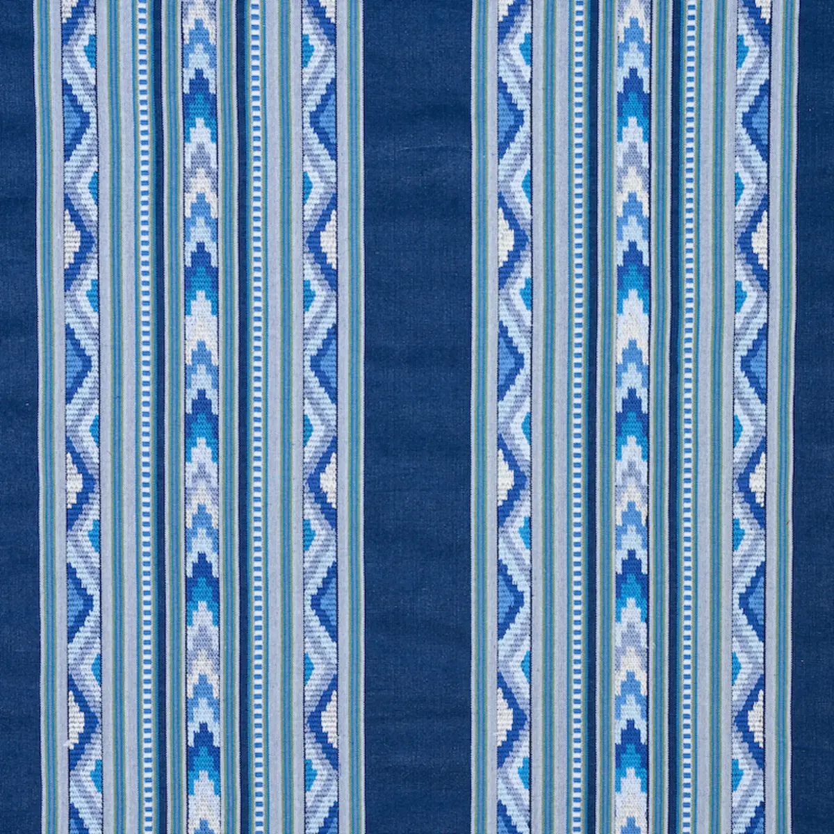 ZARZUELA STRIPE EMBROIDERY_ INDIGO