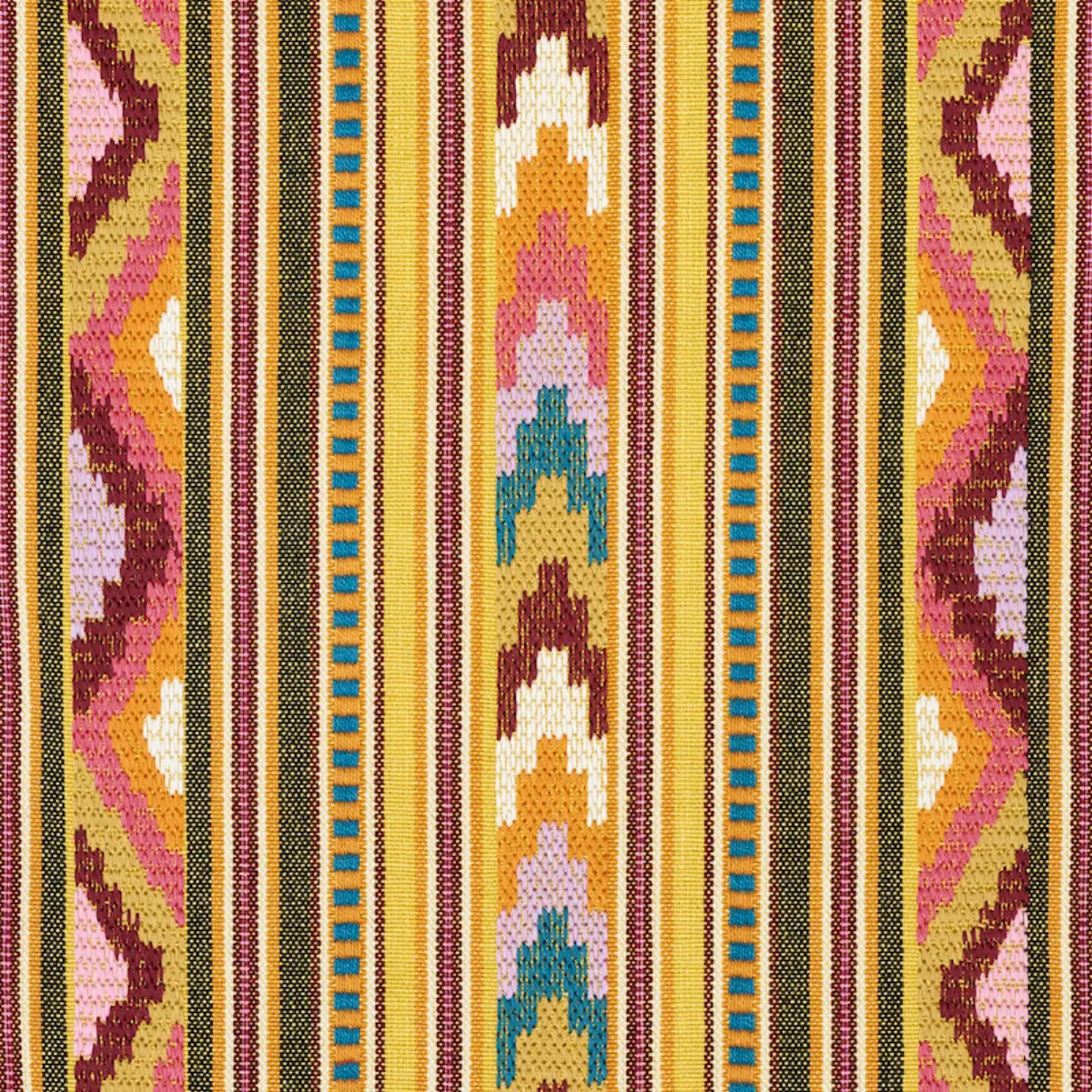 ZARZUELA STRIPE EMBROIDERY_ SAFFRON
