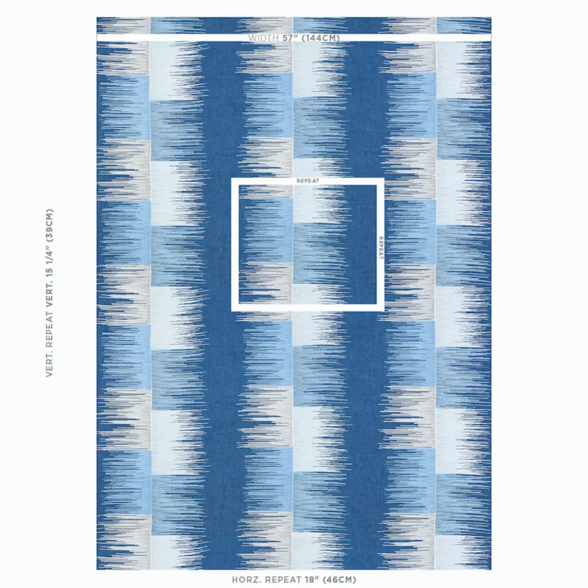 SUNBURST STRIPE EMBROIDERY_ BLUES