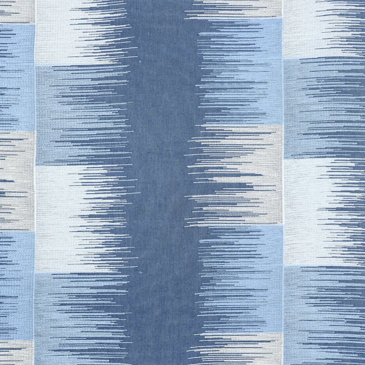 SUNBURST STRIPE EMBROIDERY_ BLUES
