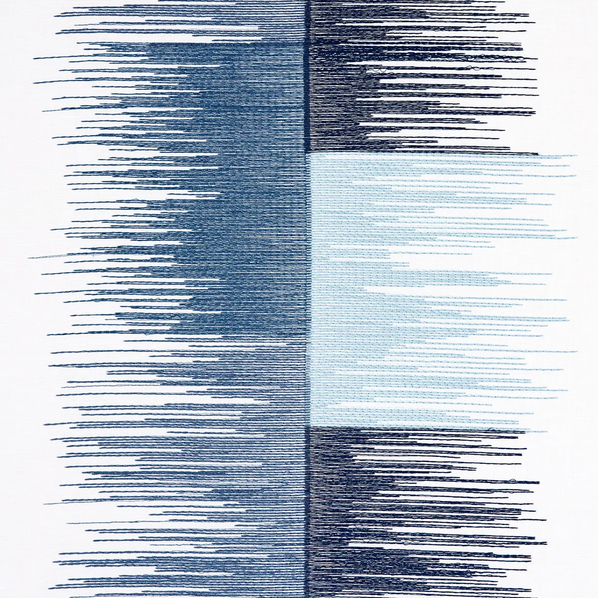 SUNBURST STRIPE EMBROIDERY_ BLUE