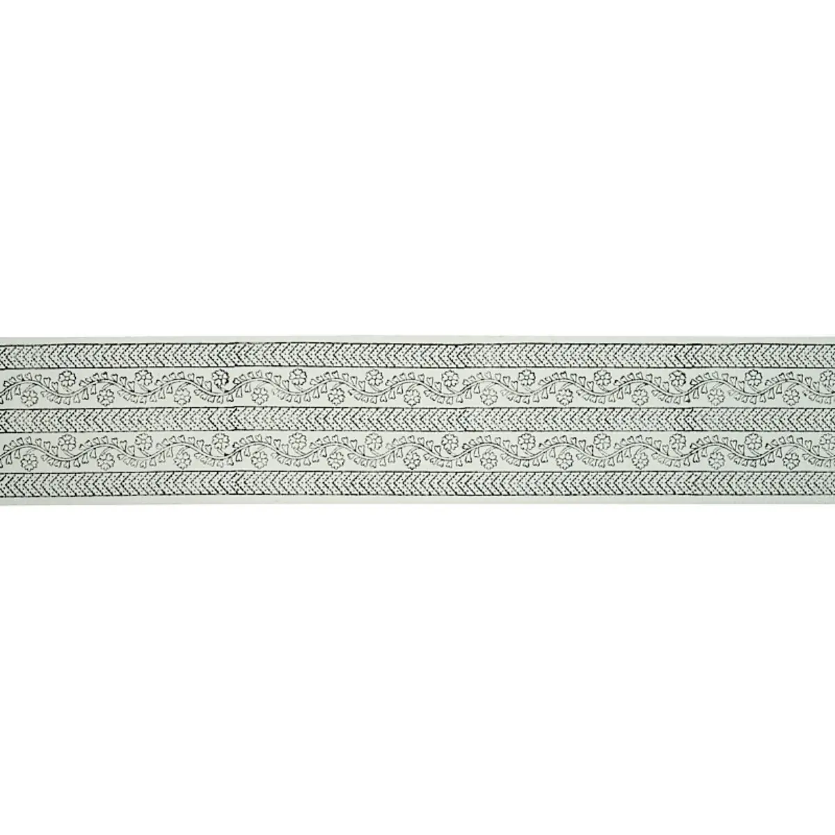 ARBELA HAND BLOCKED TAPE_ CHARCOAL