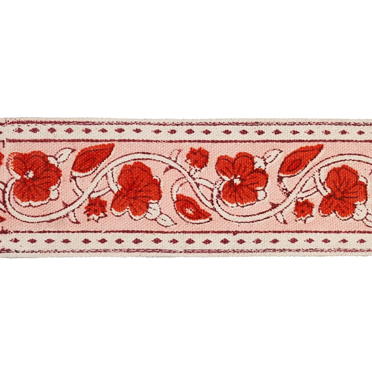 MILA HAND BLOCK PRINT TAPE_ RED