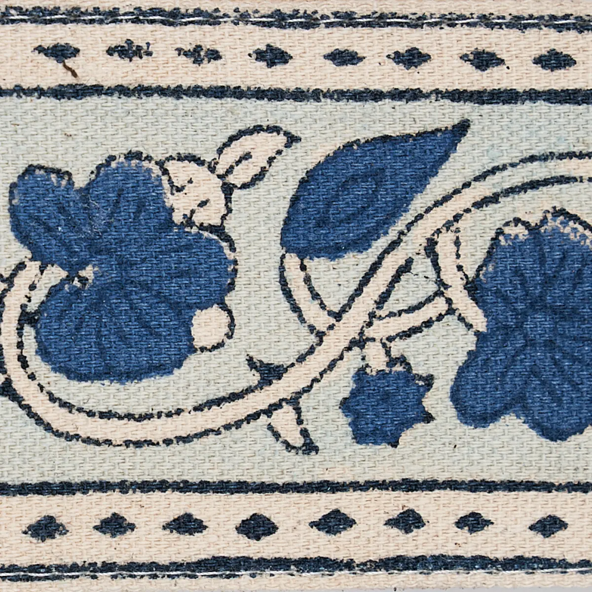 MILA HAND BLOCK PRINT TAPE_ BLUE