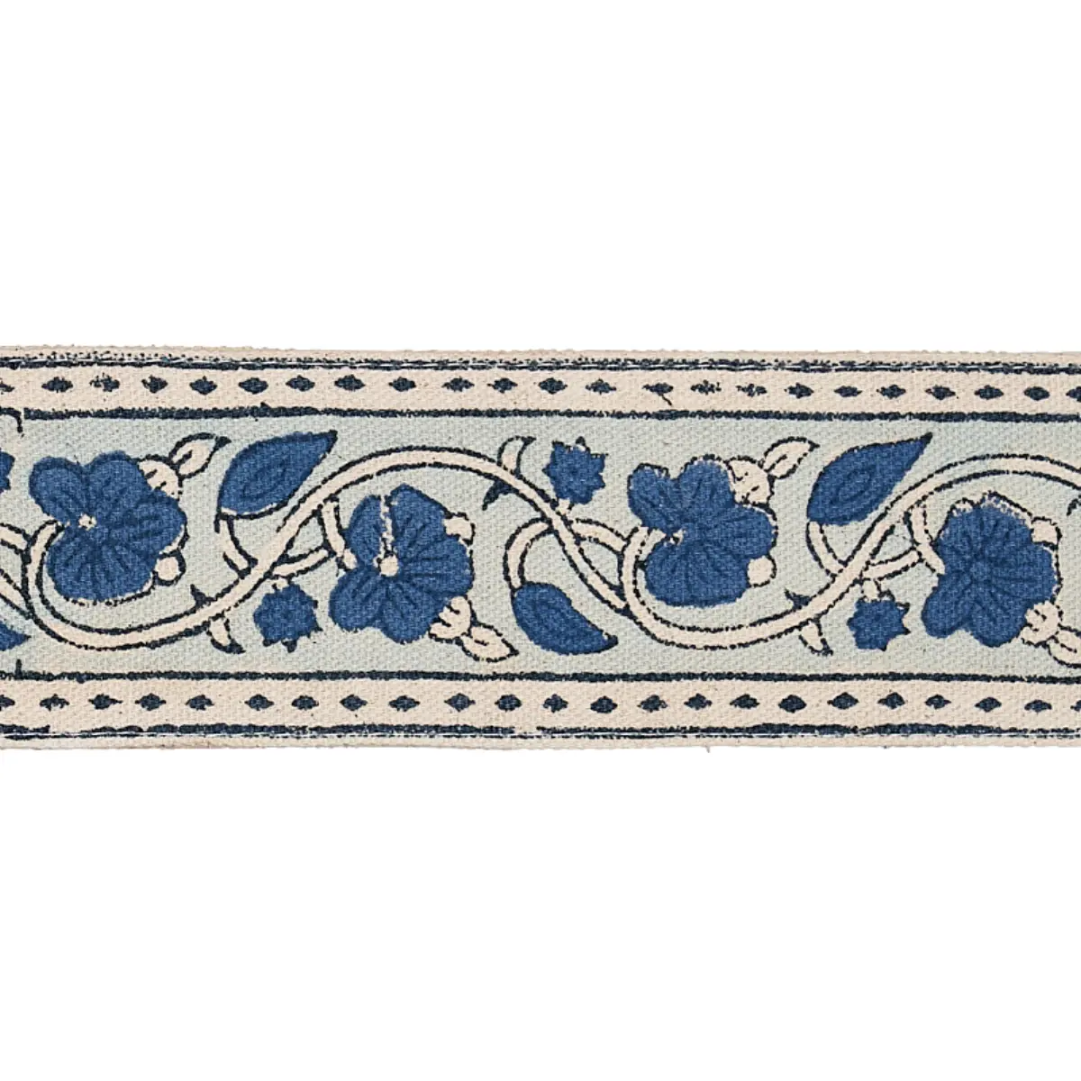 MILA HAND BLOCK PRINT TAPE_ BLUE