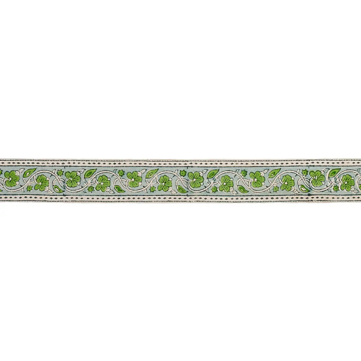 MILA HAND BLOCK PRINT TAPE_ GREEN