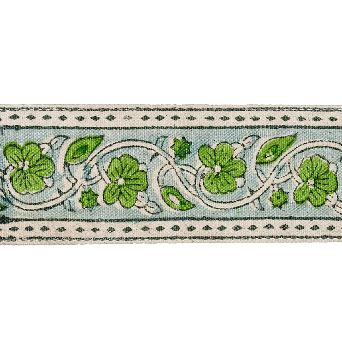 MILA HAND BLOCK PRINT TAPE_ GREEN