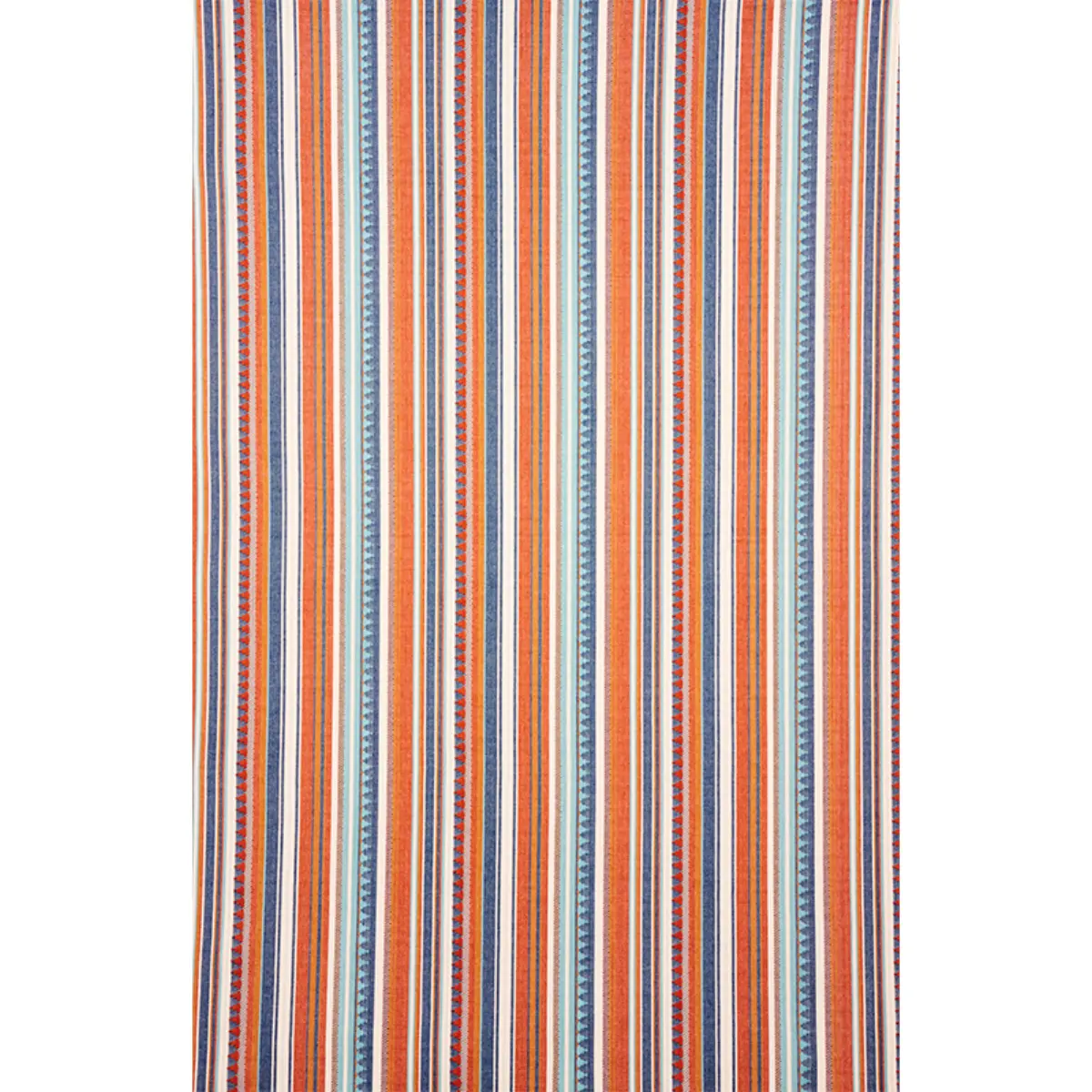 ZUNI STRIPE_ BLUE & ORANGE