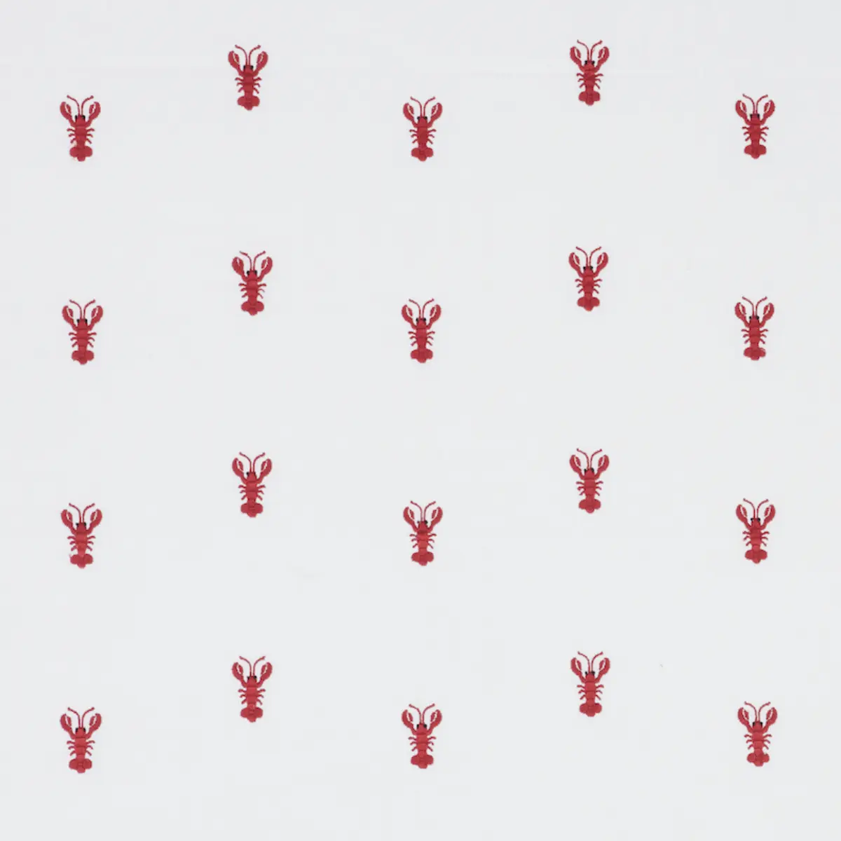LOBSTER EMBROIDERY_ WHITE
