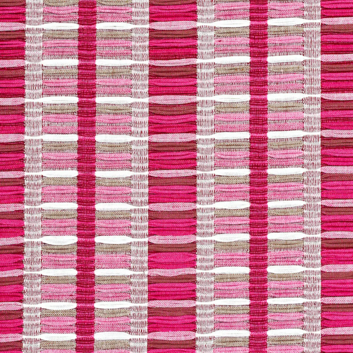 PALOPO HAND WOVEN STRIPE_ FLAMINGO