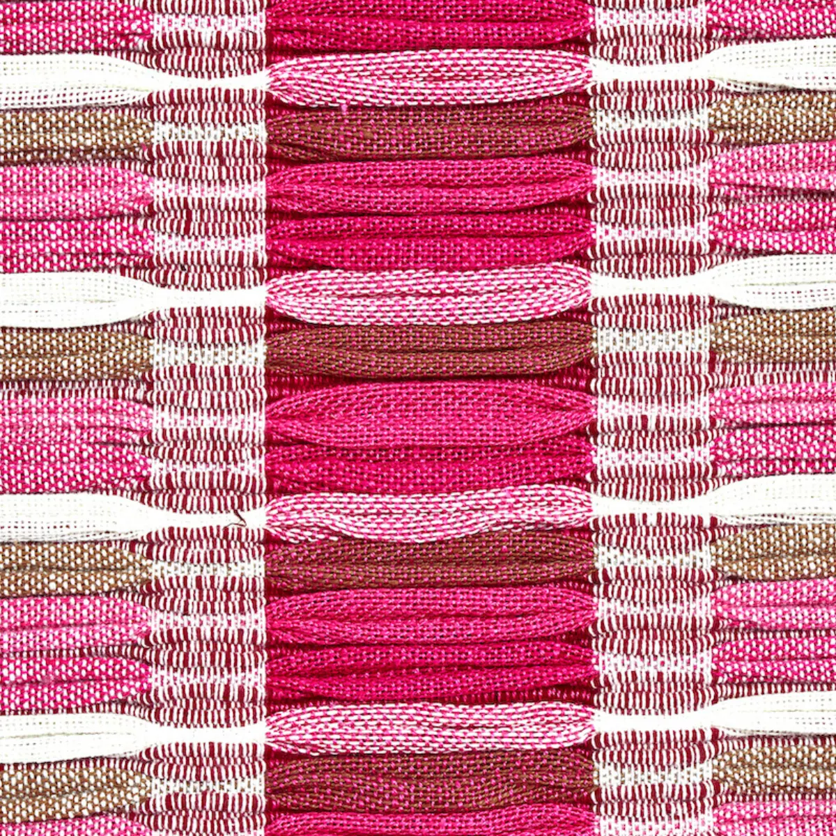 PALOPO HAND WOVEN STRIPE_ FLAMINGO