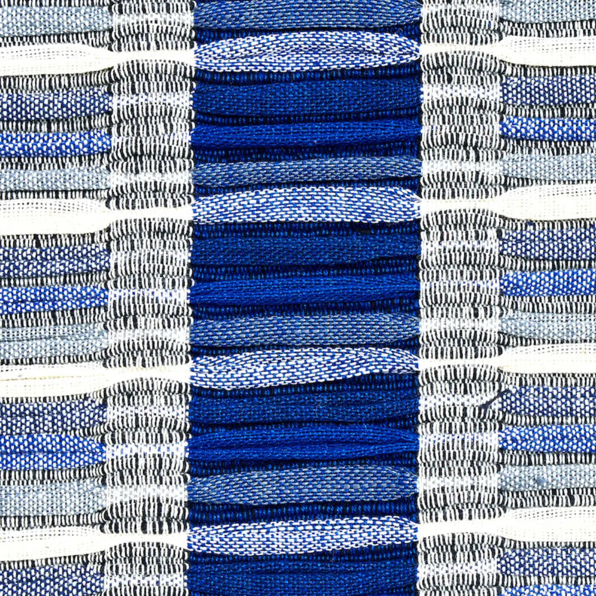 PALOPO HAND WOVEN STRIPE_ AZUL