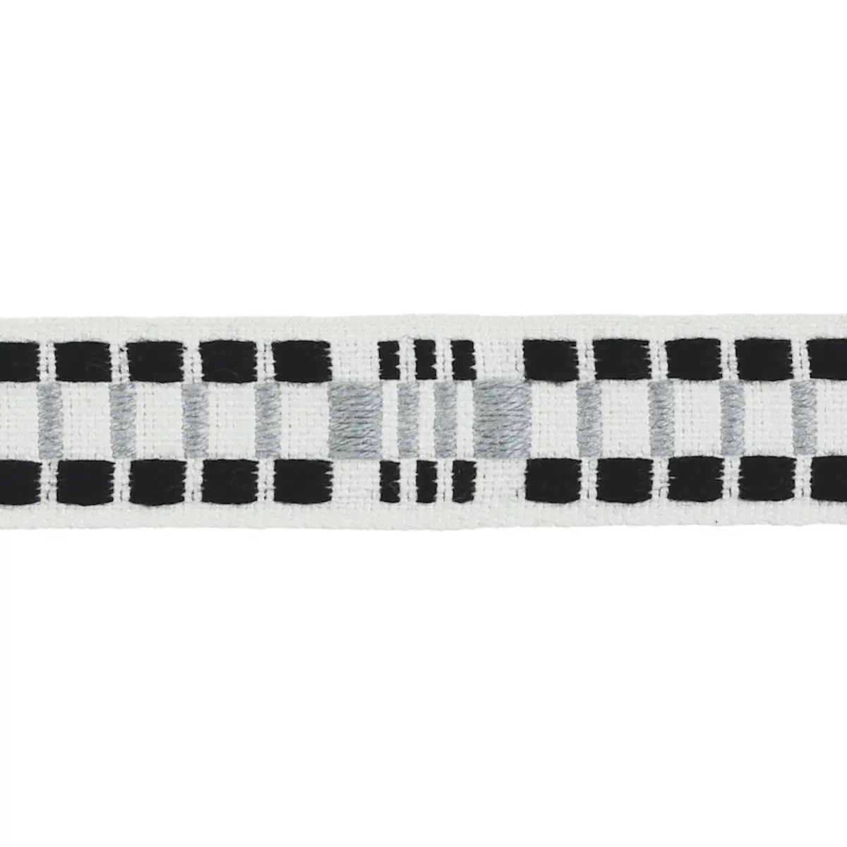 CARMO TAPE NARROW_ SILVER & BLACK